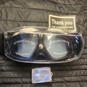 NEW - Black UV Shield Anti-Fog Goggles